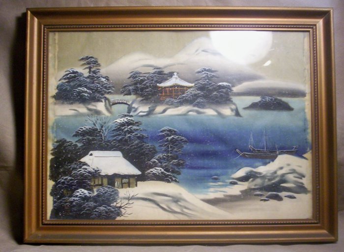 * Oriental Watercolor painted on Silk, Item # 04-0010010060007