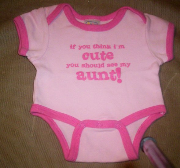 Baby Connection Preemie Onesie-"If you think I'm cute..."