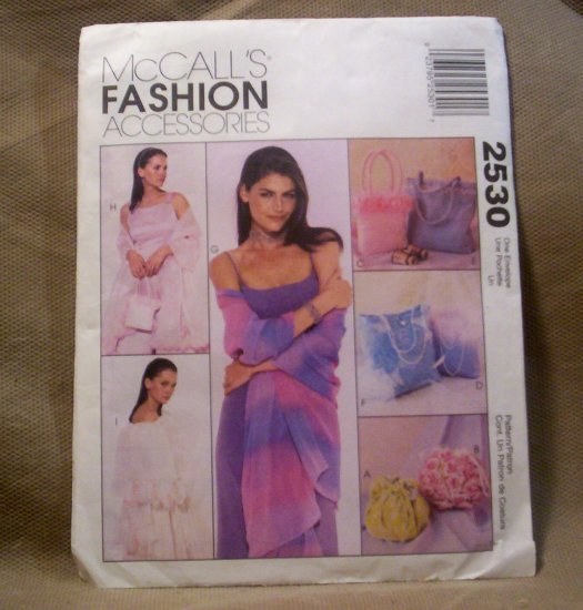 McCall's Fashion Accessories Purse and Stole Pattern #2530