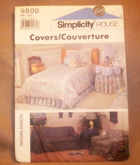 Simplicity House Pattern #9800 Covers
