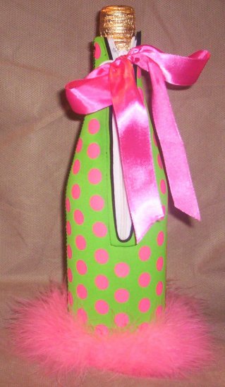 *Pretty in Pink Wine Bottle Cozy