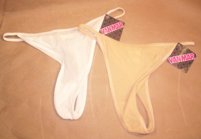 2 Pair Ladies "G" string Bikini Panties, Size S, NWT, Item # 05-001001060011