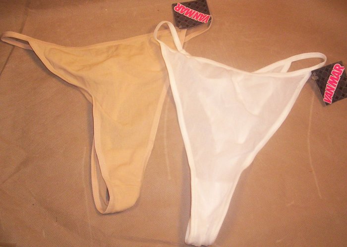 2 Pair Ladies "G" string Bikini Panties, Size XL, NWT, Item # 05-001001060010