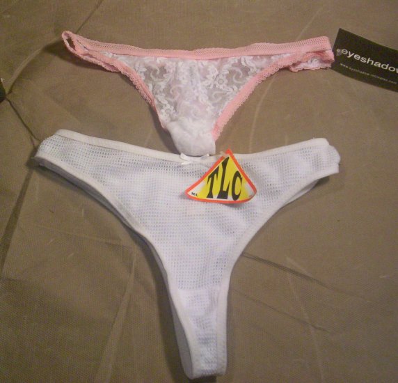 2 Pair Ladies "G" string Bikini Panties, Size M, NWT, Item # 05-001001060005