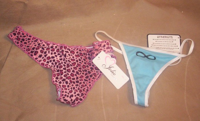2 Pair Ladies "G" string Bikini Panties, Size S, NWT, Item # 05-001001060002