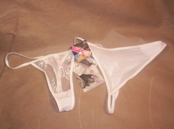 2 Pair Ladies "G" string Bikini Panties, Size S, NWT, Item # 05-001001060019