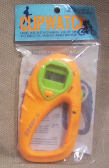 3 Function LCD Sport Clipwatch, Item # 08-001001060001
