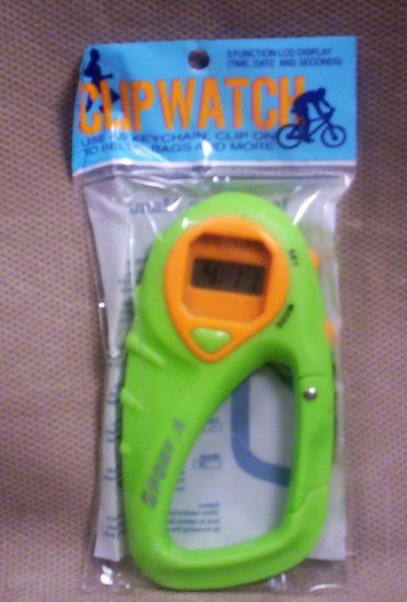 3 Function LCD Sport Clipwatch, Item # 08-001001060002