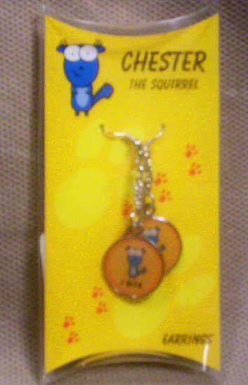 Teens "Chester, The Squirrel" Dangle Earrings, Item # 08-001001060006