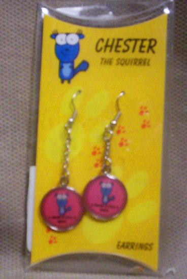 Teens "Chester, The Squirrel" Dangle Earrings, Item # 08-001001060007