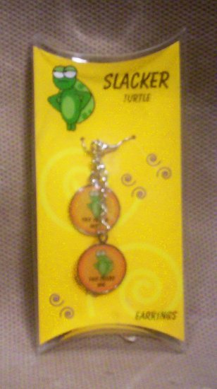 Teens "Slacker Turtle" Dangle Earrings, Item # 08-001001060013