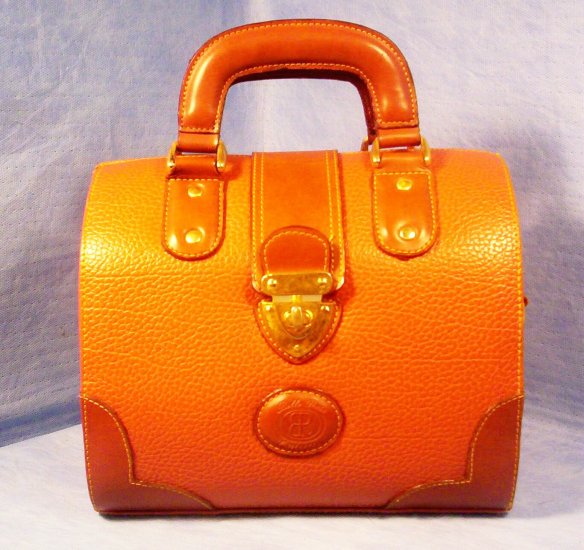 Belle Rose Collections Brown Leather Barrel Purse, Item # 07-001005060007
