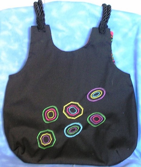 Retro Dots Embroidered Purse