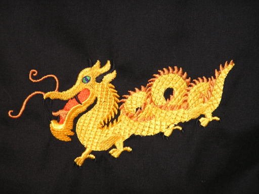 Chinese Dragon Embroidered Purse