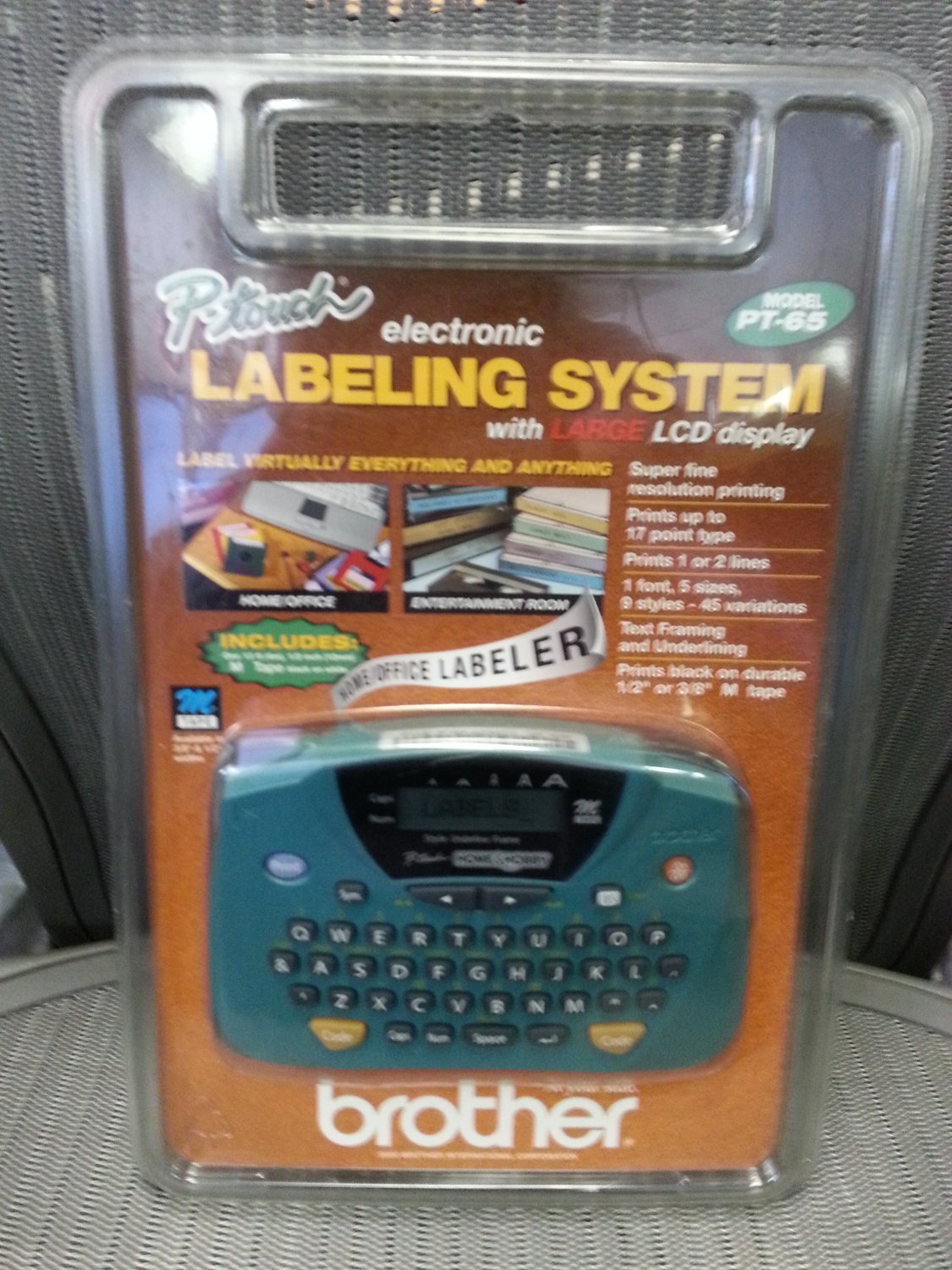 Brother PT65 Ptouch Home and Hobby Labeler with LCD Screen in