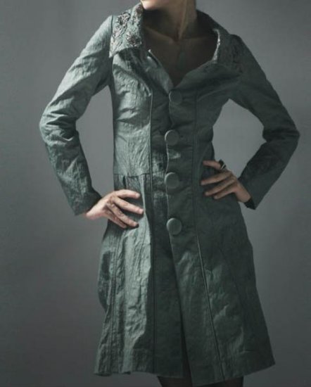 Moire Pattern Coat