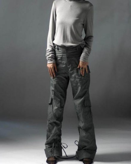Moire Pattern Strap Pants
