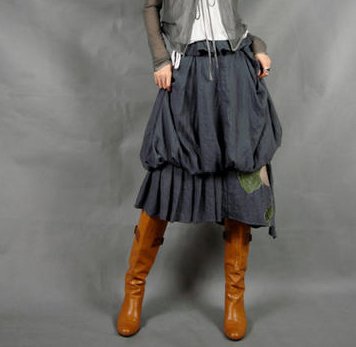 Gray Lotus Skirt