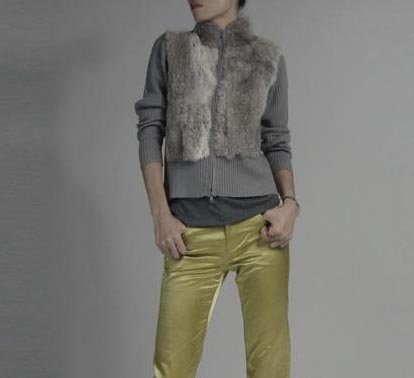 Gray Fur Sweater