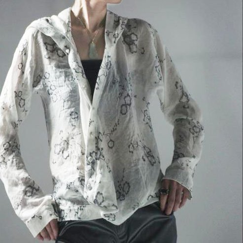 Hoodie Blouse Floral Pattern