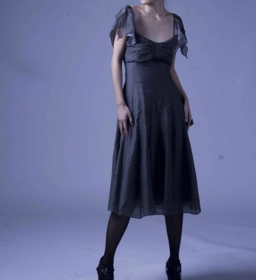 The sailor gray lotus dress
