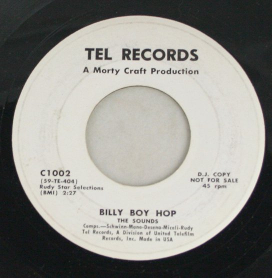 The Sounds-Billy Boy Hop-Tel Records-45 Record Promo