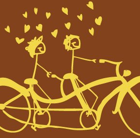 "Bicycles are for Lovers" tee-shirt for HIM