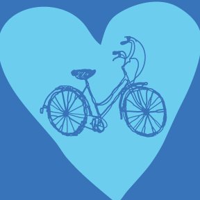 "Bike Heart" tee-shirt for HER.