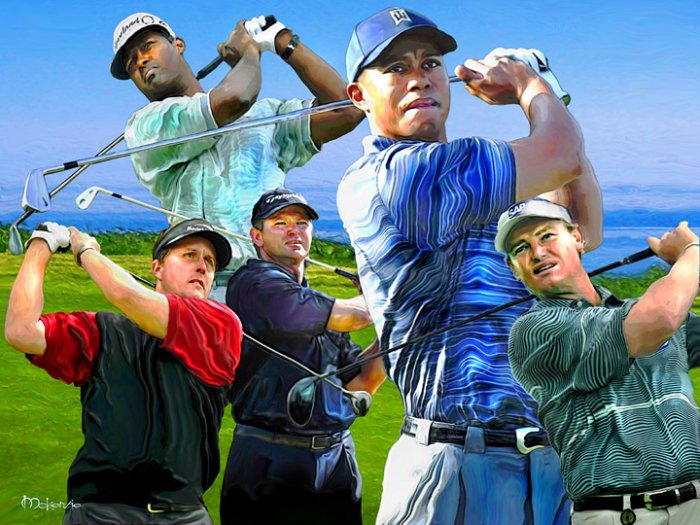 "KNIGHT OF THE LINKS" (40 x 30)
