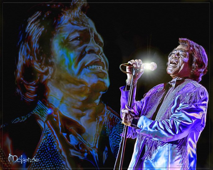 "GODFATHER" James Brown by Artist McKenzie
