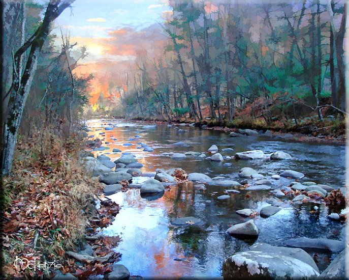 "Stream on Fire" Eco Art Collectible Print Series