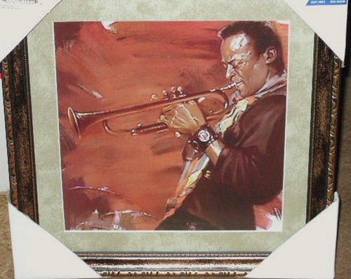 Jazz Musician Trumpet Player Picture Wall Decor