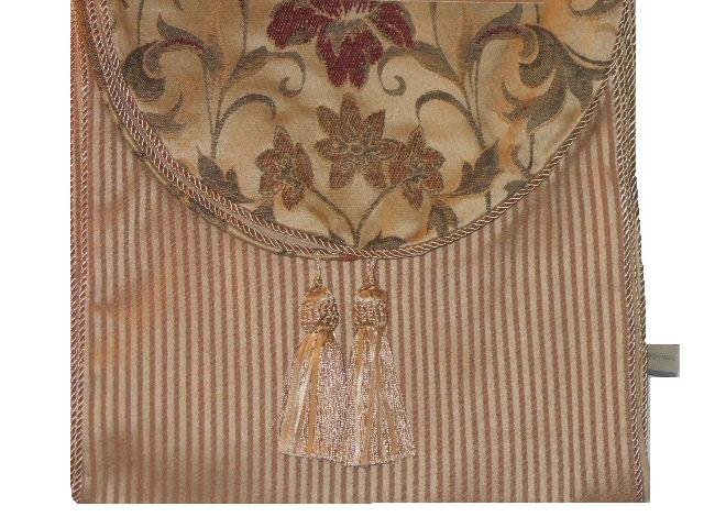 Stratford Home Striped Table Runner Floral Table Decor