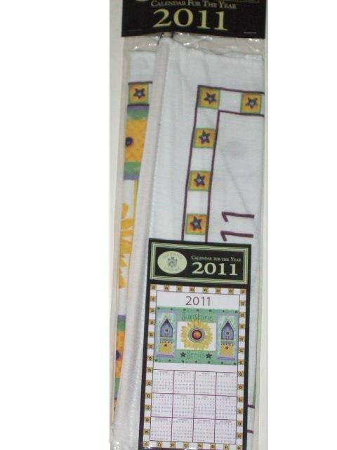 Sunflowers Birdhouses 2011 Wall Calendar Cloth Towel