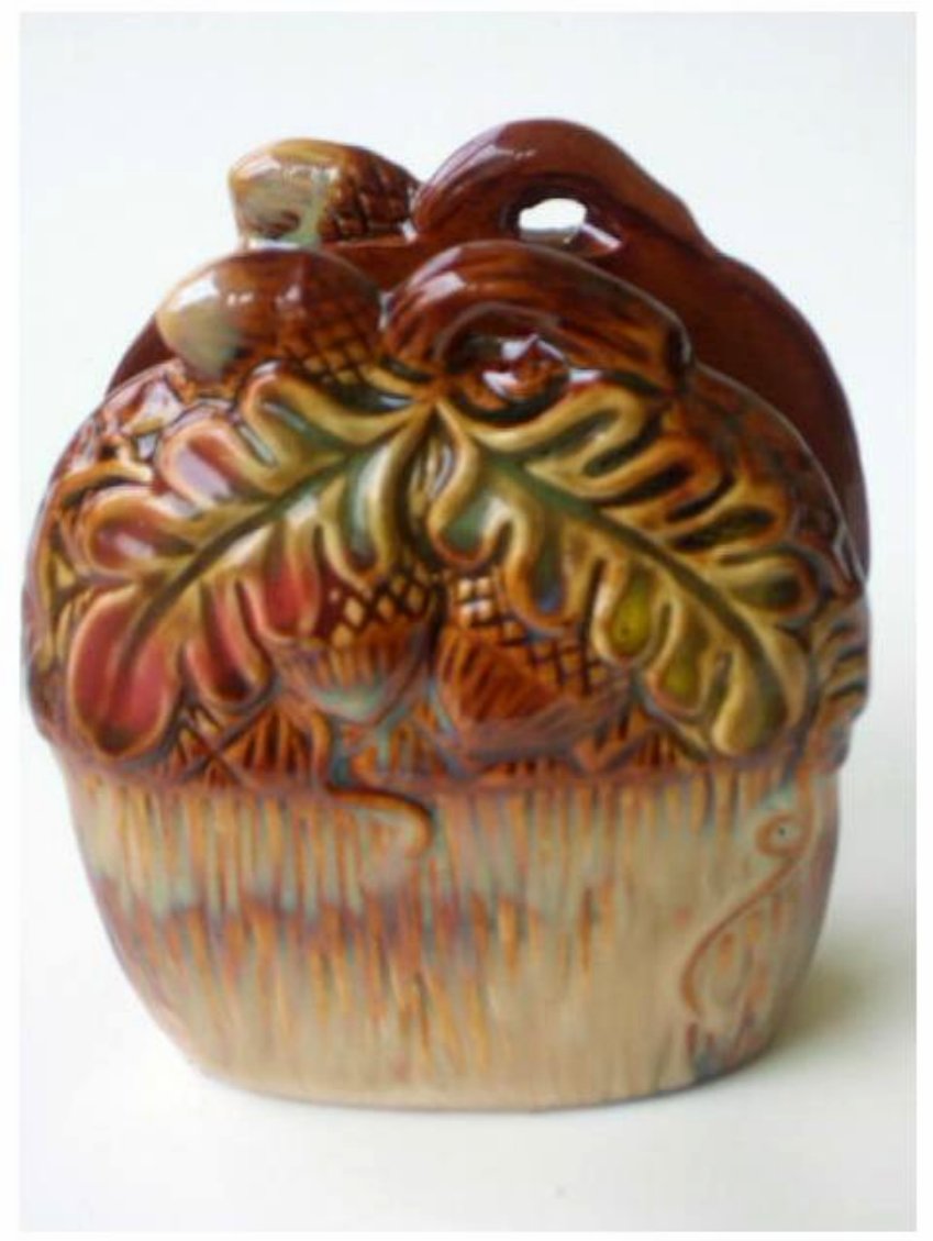 Ceramic Acorn Napkin Holder Autumn Kitchen Decor
