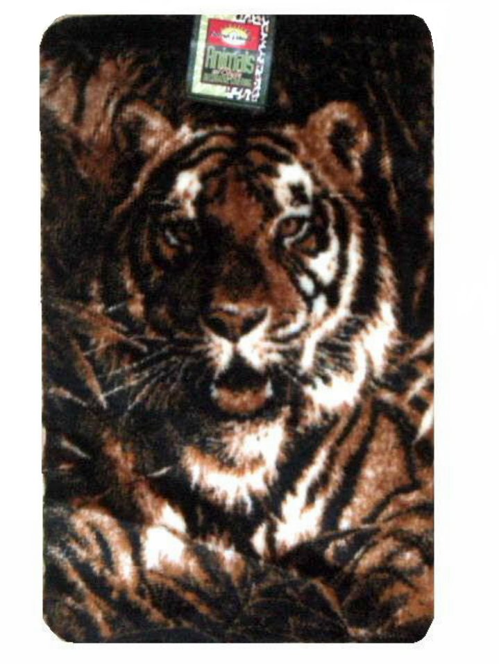 Tiger Faux Fur Fuzzy Accent Rug