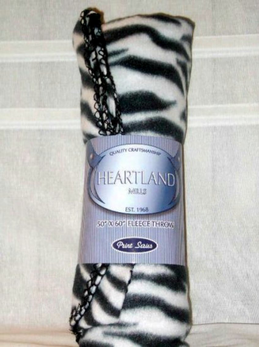 African Safari Zebra Stripe Throw