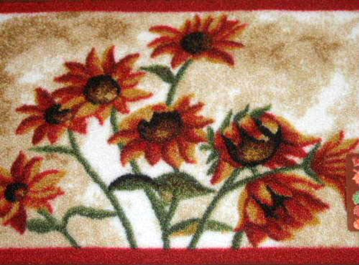 Sunflowers Throw Rug Sunflower Home Decor
