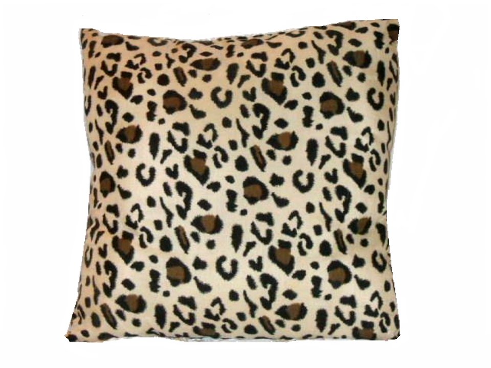 Leopard Print Toss Pillow African Safari Decor