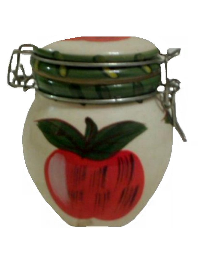 Apple Mini Ceramic Canister