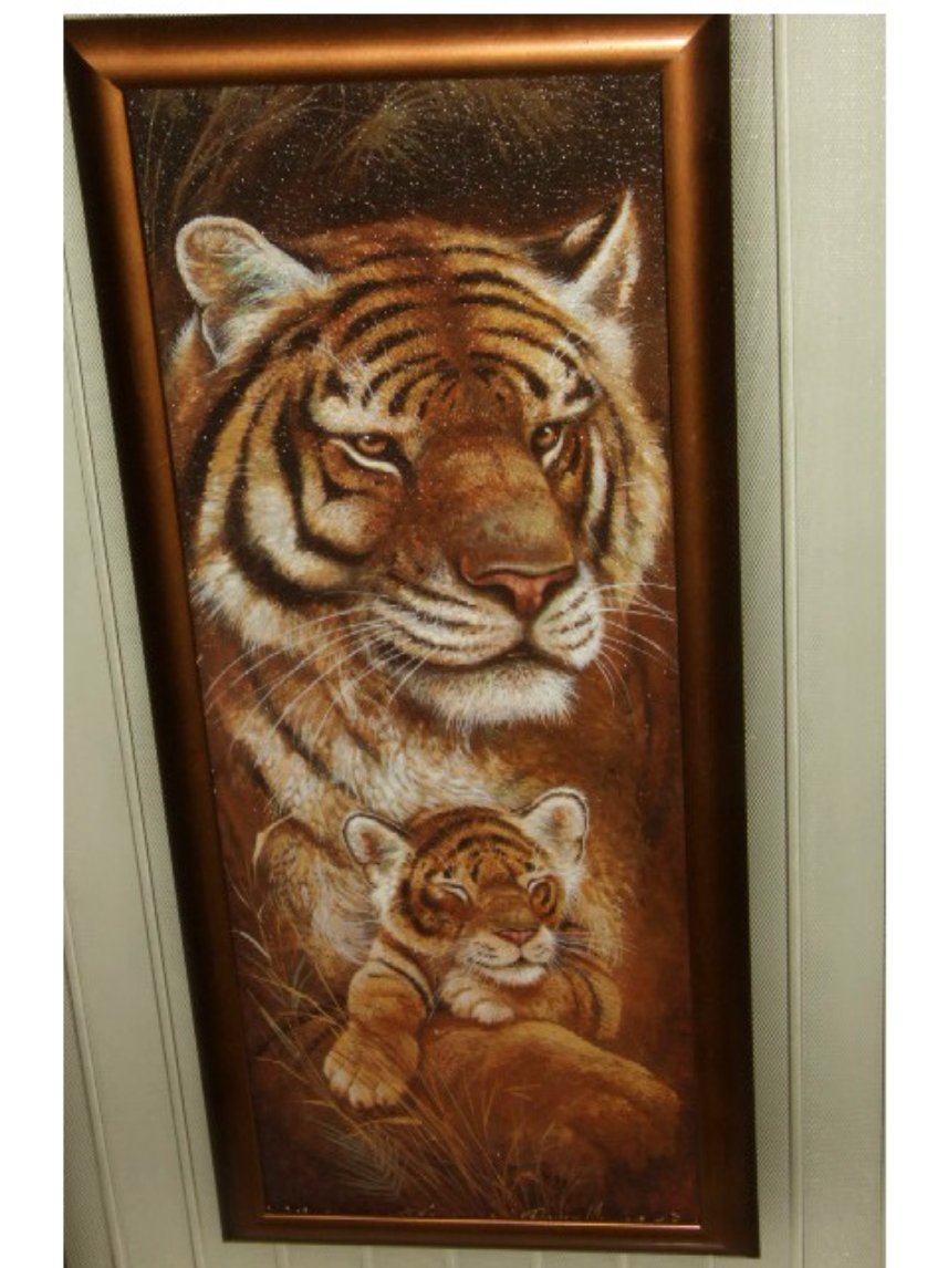 African Tiger Cub Wall Art Picture Safari Decor