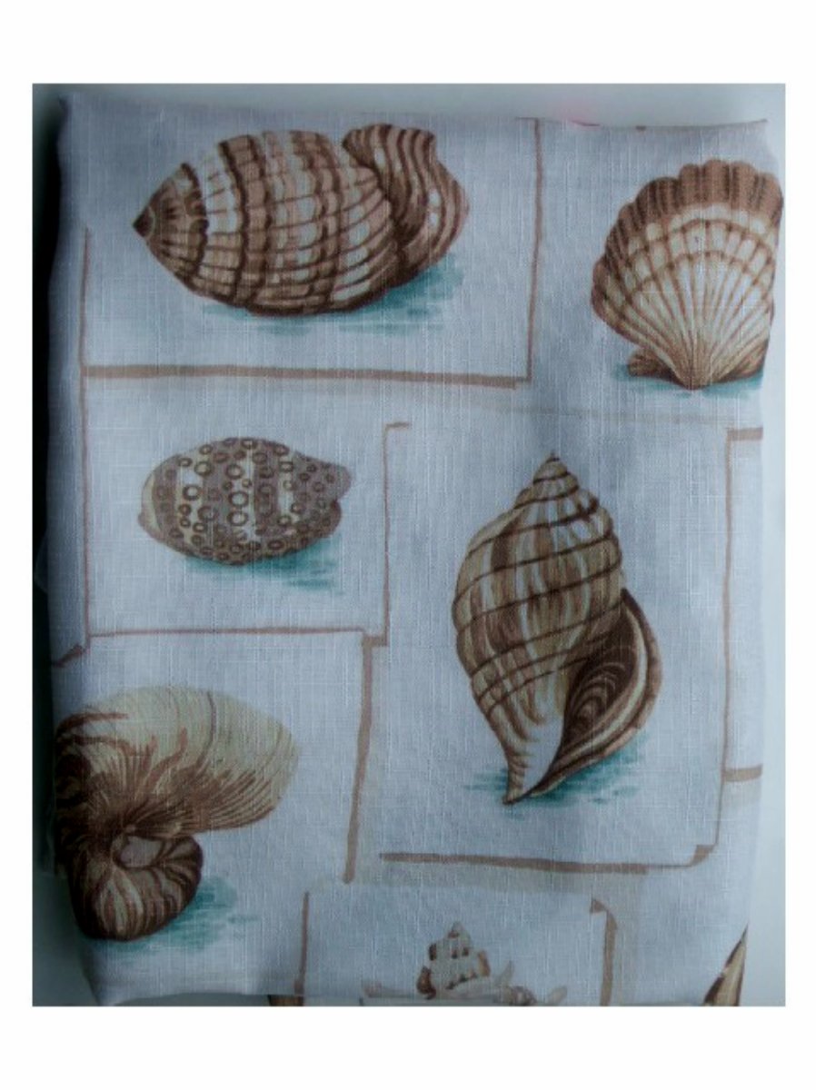 Seashells Fabric Shower Curtain