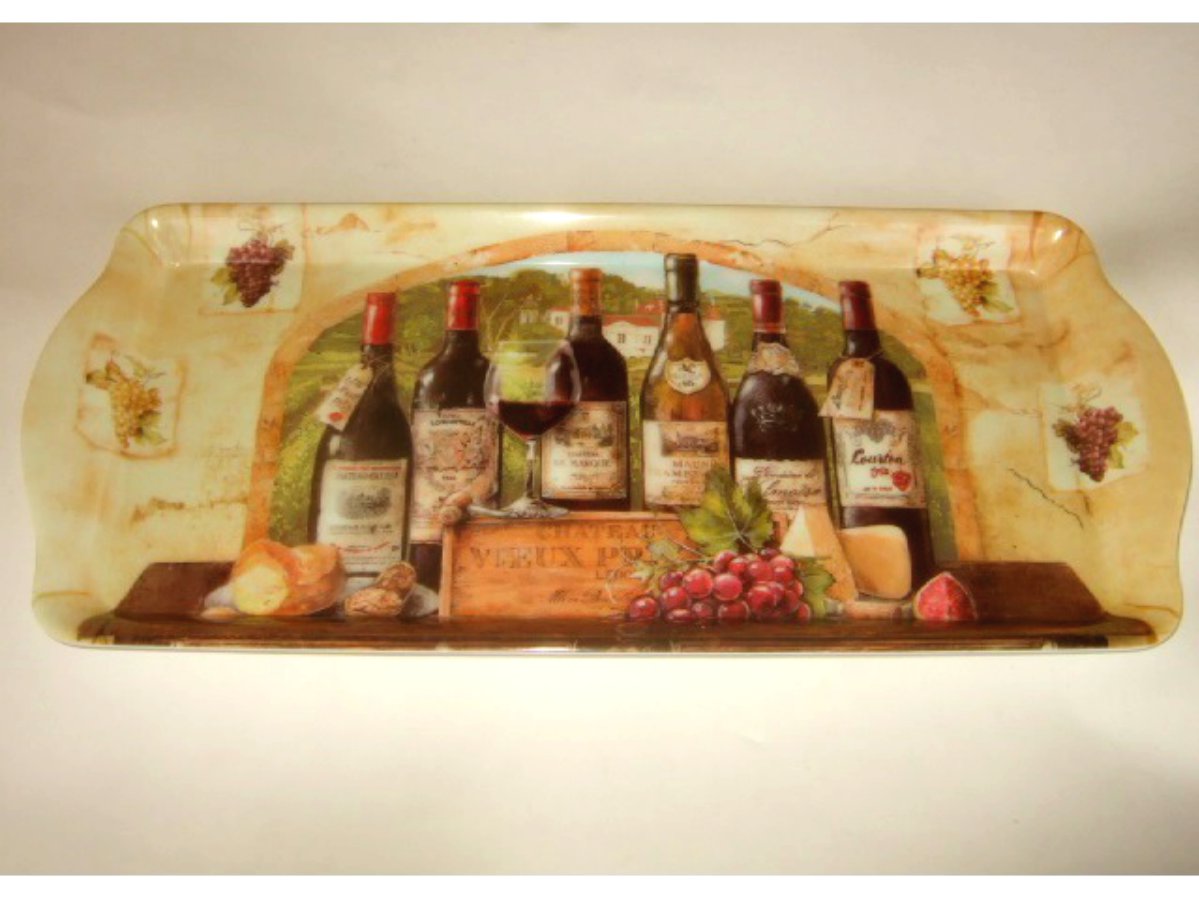 Wine Grapes Tuscan Themed Kitchen Tray