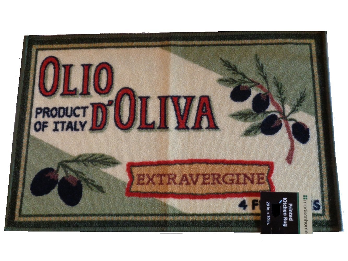 Olives Kitchen Rug Tuscan Themed Mat