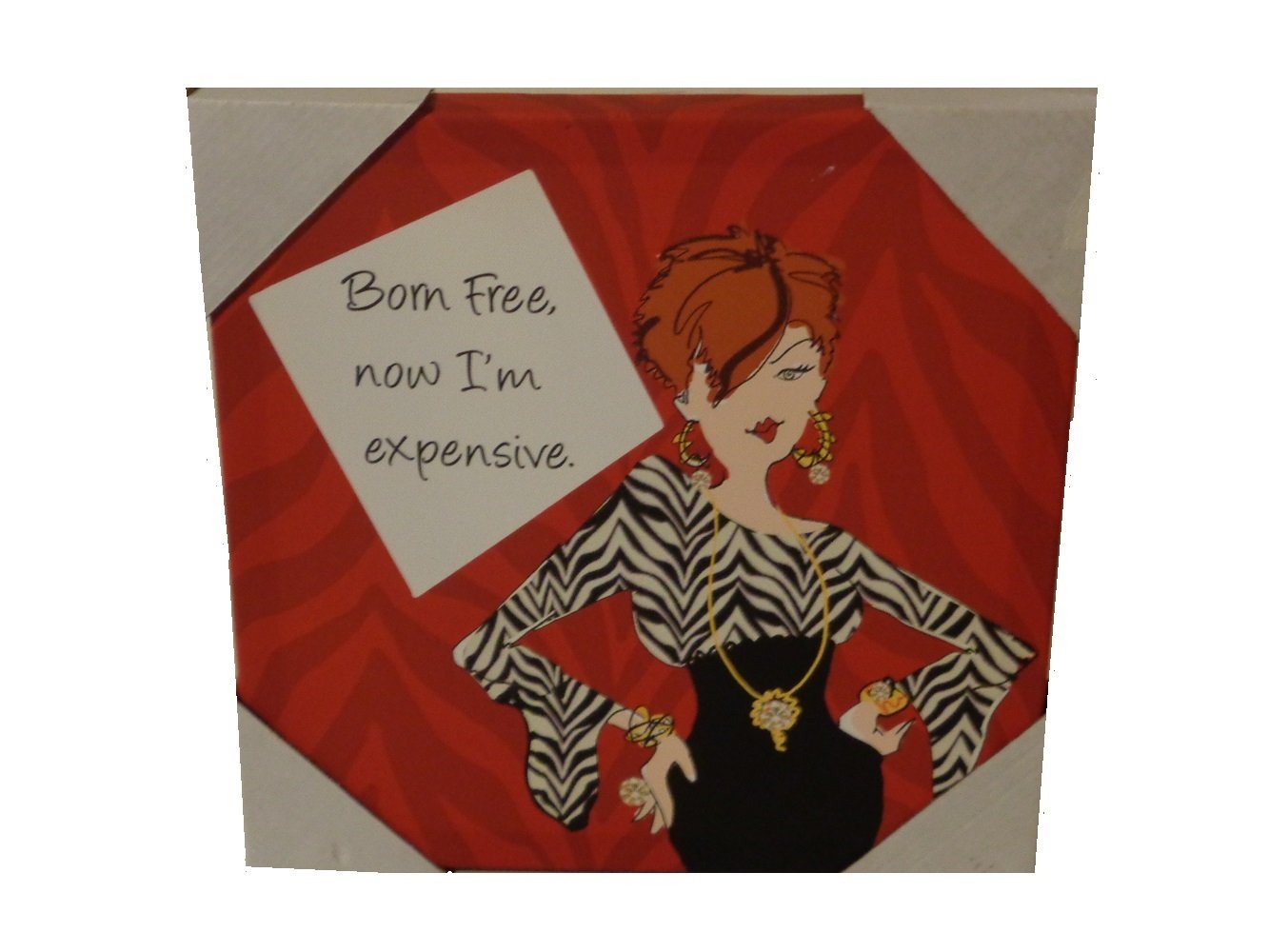 Born Free Humorous Canvas Wall Art