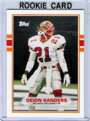 1989 Topps Traded Deion Sanders Rookie, Card #30T