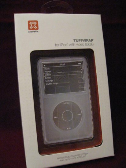 XtremeMac TUFFWAP iPod 60 GB Case Cover Skin Clear NEW