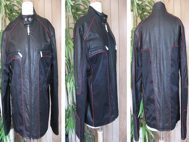 KNOLES & CARTER MEN LEATHER JACKET S NEW @@@