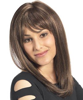 18" long lace front wig Indian Remy human hair in stock