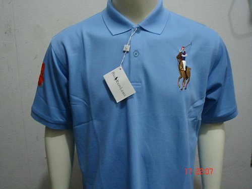 Blue Ralph Lauren Polo shirt with big pony-T67